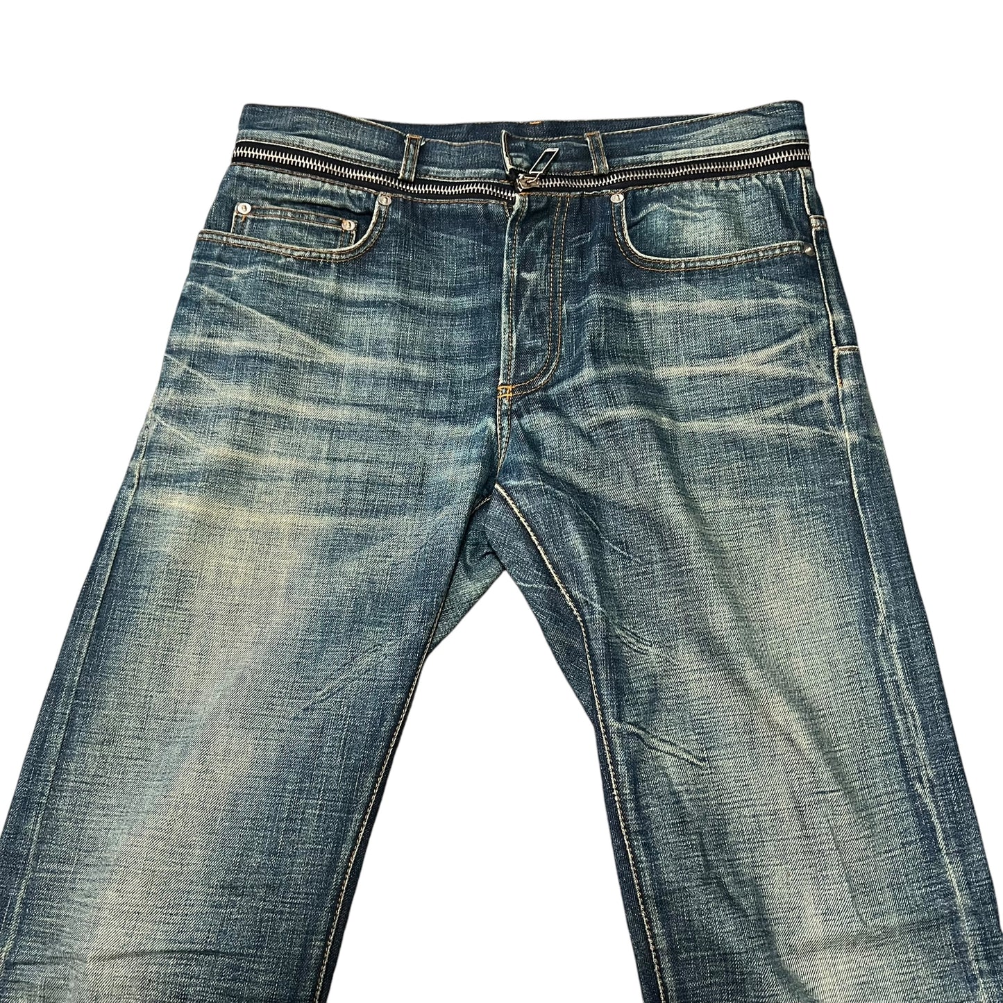 DIOR HOMME HEDI SLIMANE Waist Zip Denim Pants