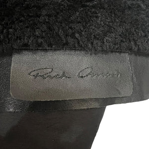RICK OWENS 2011AW HYBRID LEATHER NYLON SHEARLING JACKET