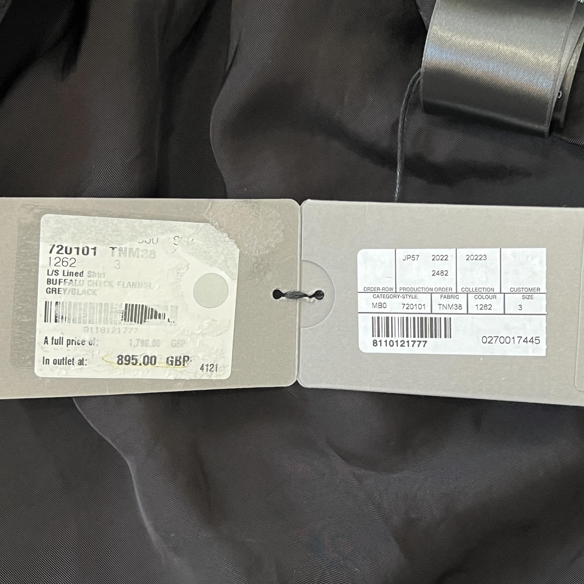 BALENCIAGA 2022SS ディストレス オーバーサイズ バッファローチェック ラインドシャツジャケット