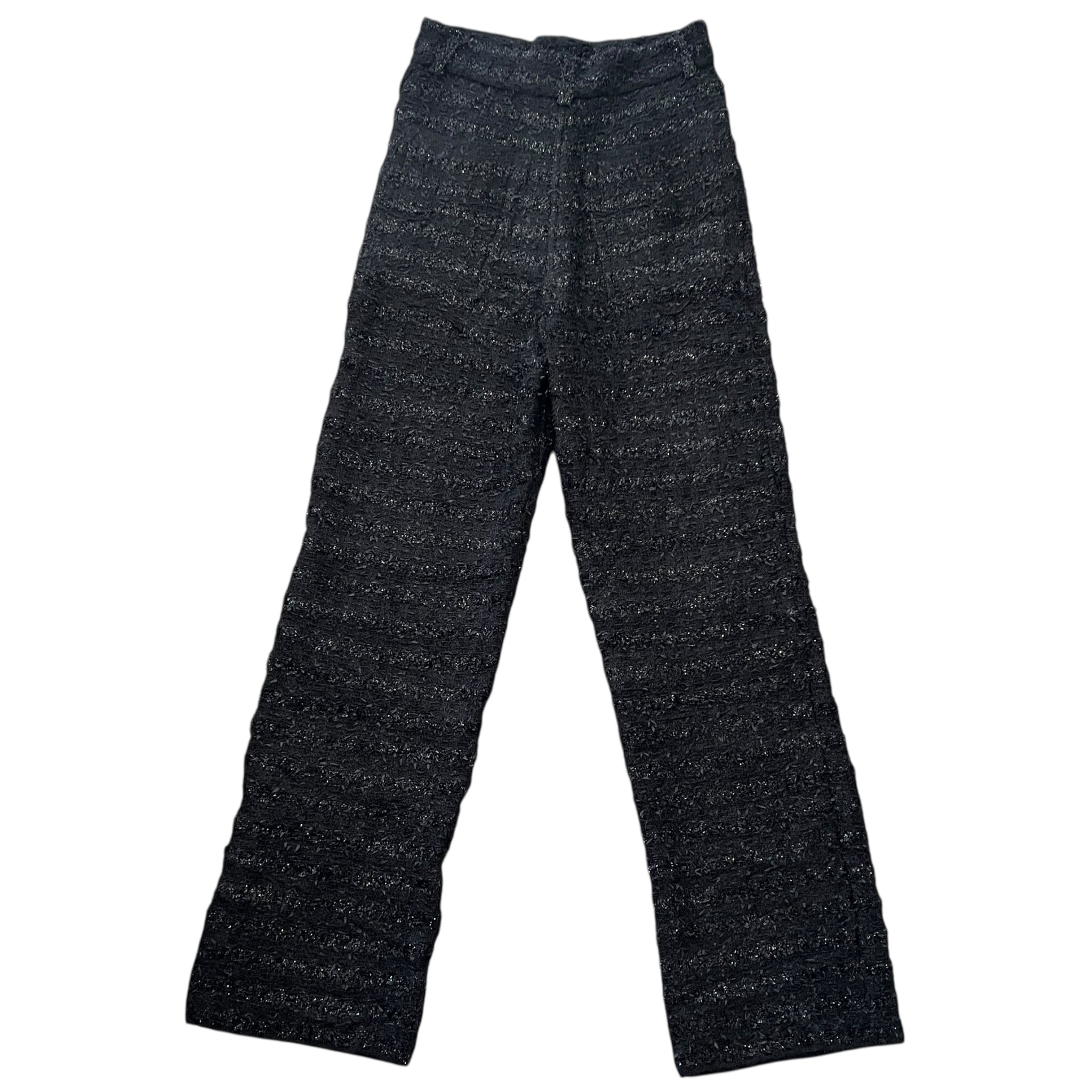 BALENCIAGA 2022AW DEMNA GVASALIA Textured Tweed Knit Baggy Pants LOOK PHOTO 28