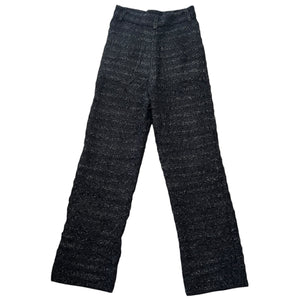 BALENCIAGA 2022AW DEMNA GVASALIA Textured Tweed Knit Baggy Pants LOOK PHOTO 28
