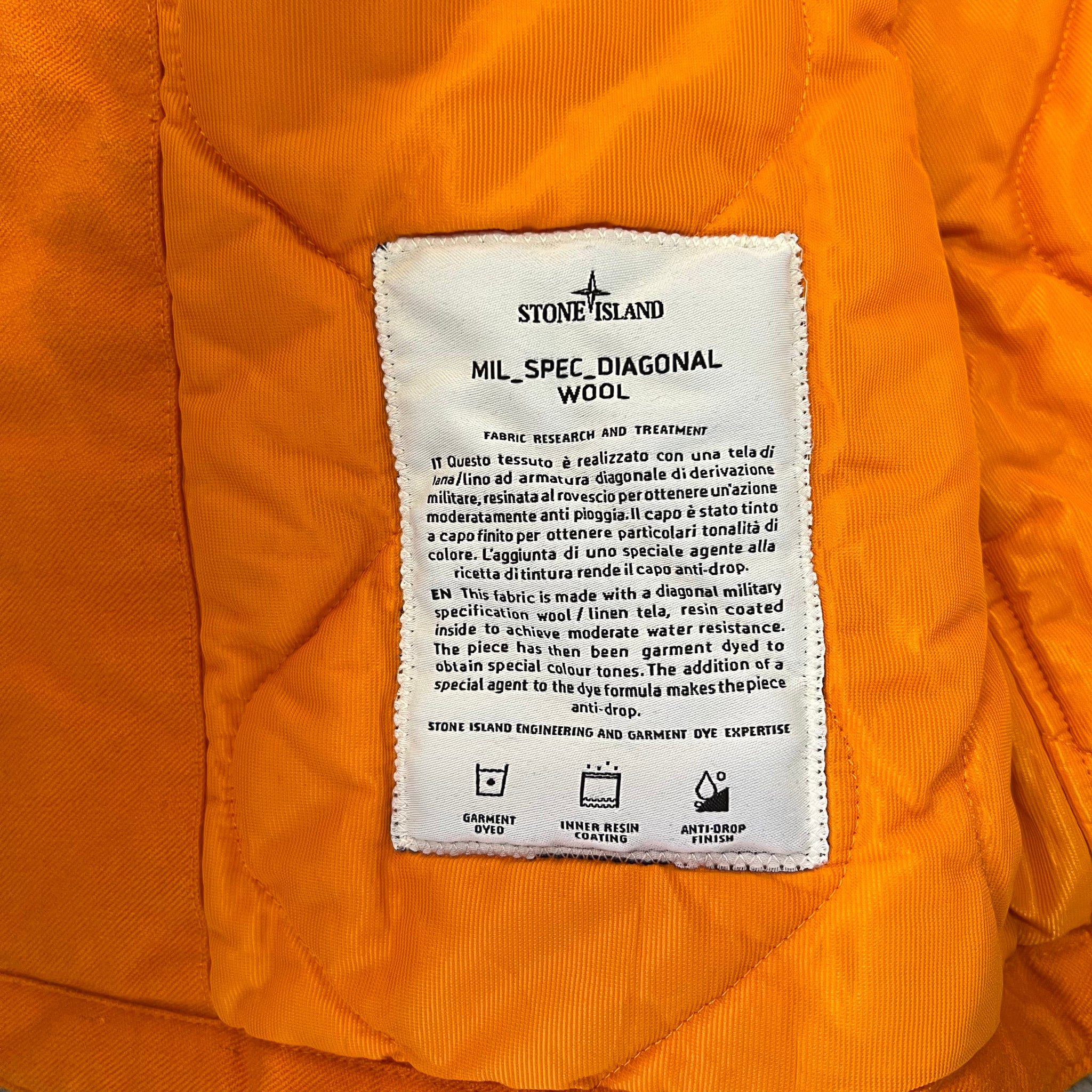 STONE ISLAND 2012AW COTTON TWILL OVERDYED JACKET