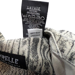 PELLE PELLE By MARC BUCHANAN 90s CROCONIM Crocodile Print Denim Jacket