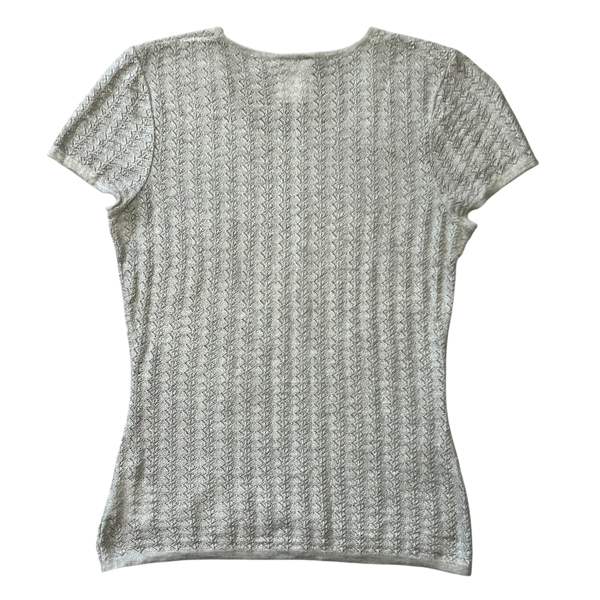 CHANEL Knit Short Sleeve Top