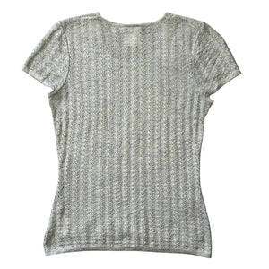 CHANEL Knit Short Sleeve Top