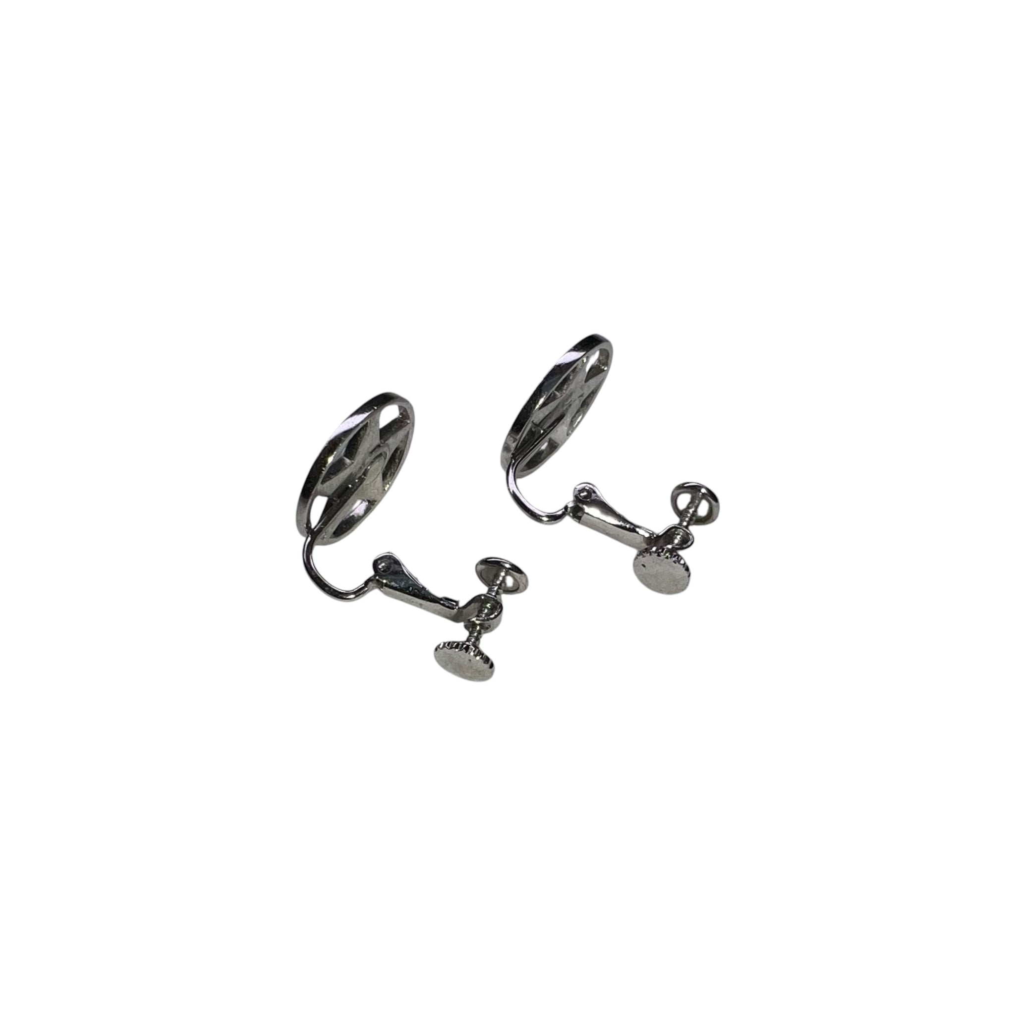 Chirstian Dior Logo Circle Star Motif Earring