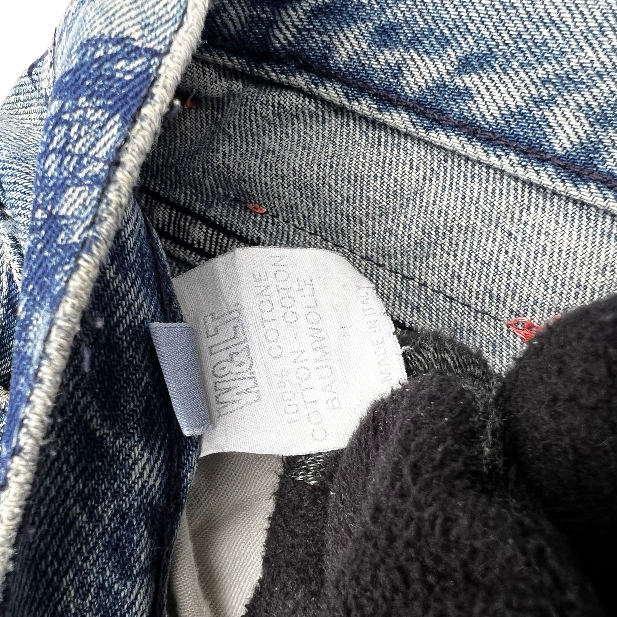 W&LT 1997AW GRAFFITI DENIM PANTS INDIGO WALTER VAN BEIRENDONCK
