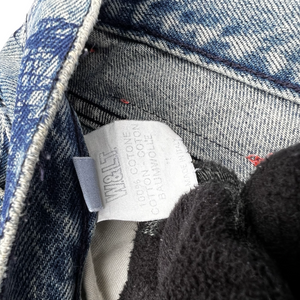 W&LT 1997AW GRAFFITI DENIM PANTS INDIGO WALTER VAN BEIRENDONCK W&LT 1997AW GRAFFITI DENIM PANTS INDIGO WALTER VAN BEIRENDONCK