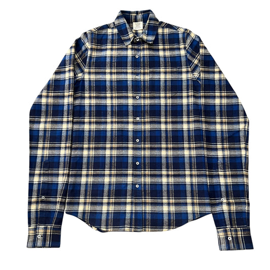 VETEMENTS 2016AW "TIME IS MONEY" Cotton Check Long Flannel Check Shirts