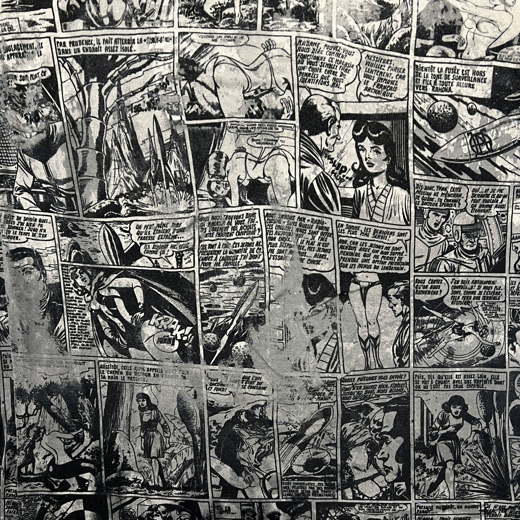 Jean Paul GAULTIER 1995 Vintage Graphic Cartoon Comics Printed