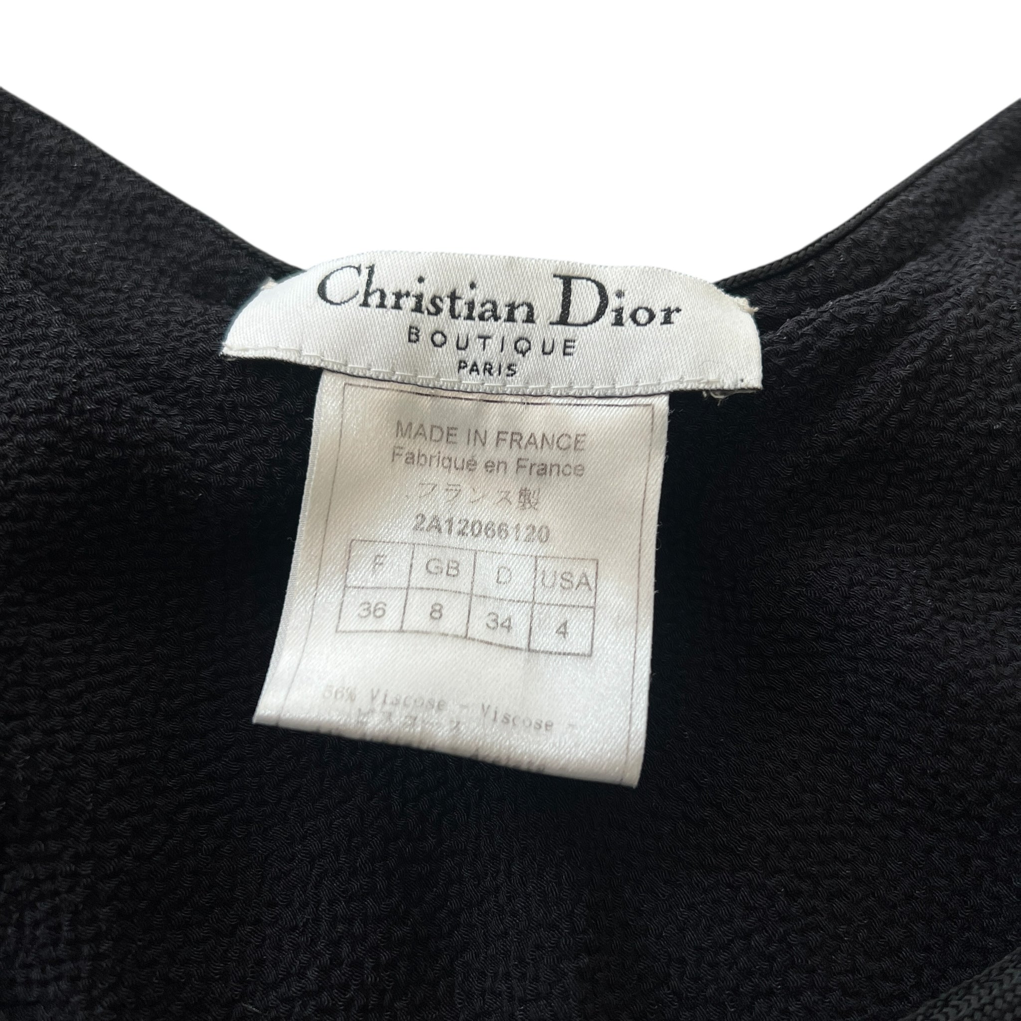 Christian Dior × John Galliano Lace-up Detail Sleeveless Dress