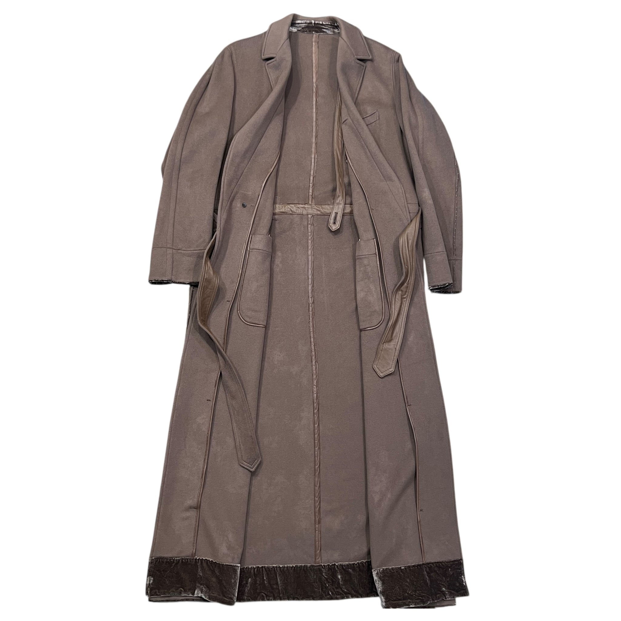TAKAHIROMIYASHITA The Soloist. Cashmere Taupe Wrapping Long Coat