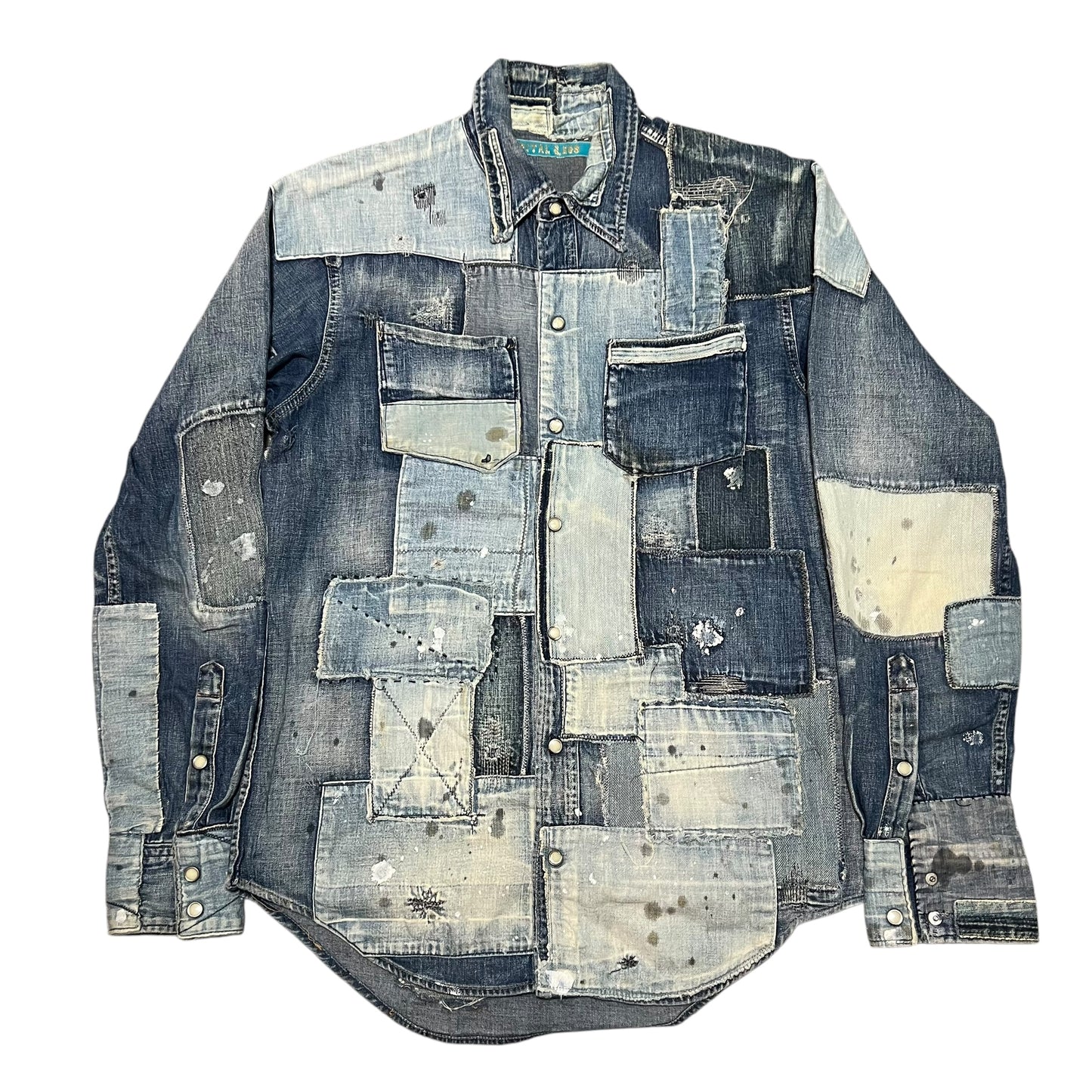 KAPITAL Denim Patch Work Country Shirts