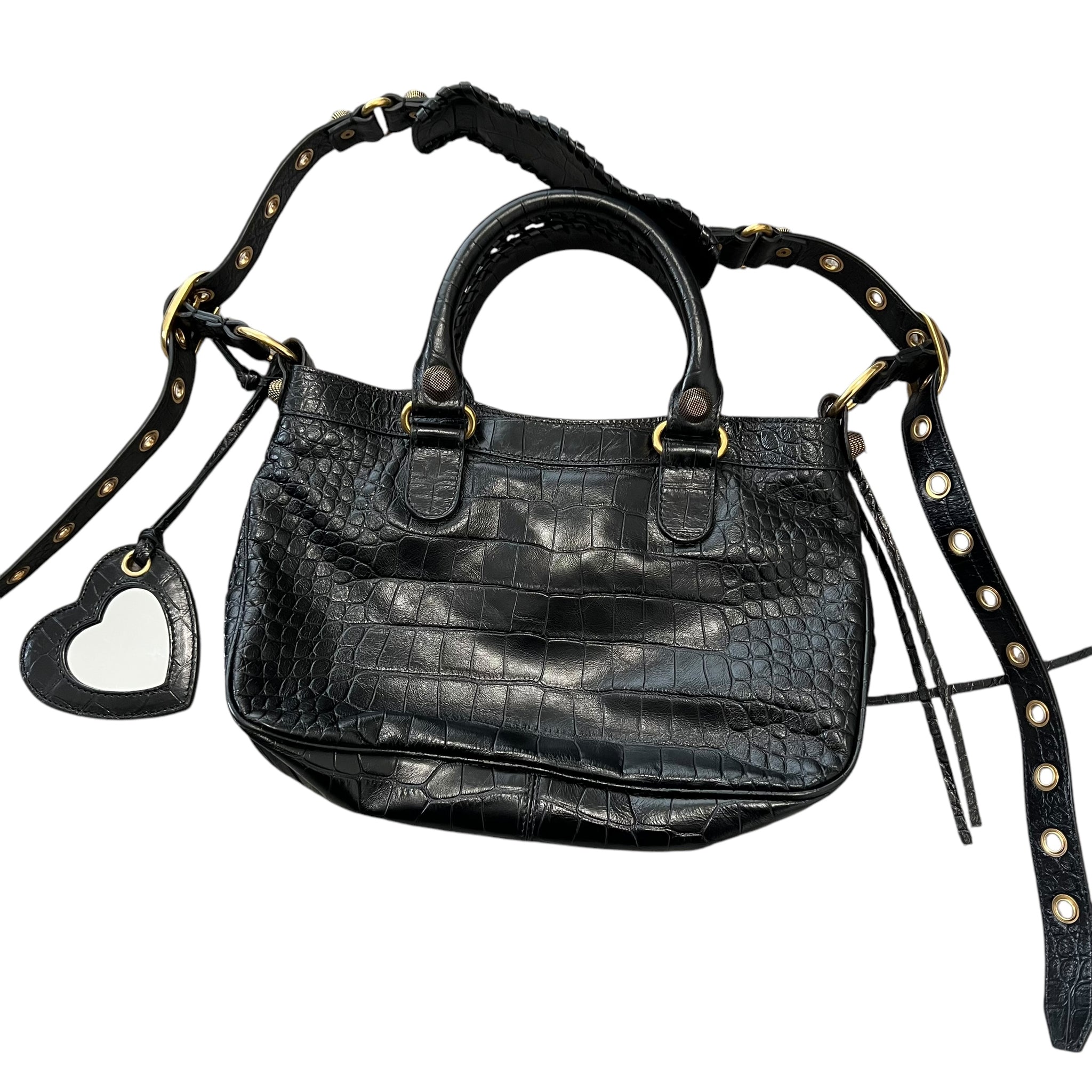 BALENCIAGA 2024SS Neo Cagole S Gold studs Tote Bag