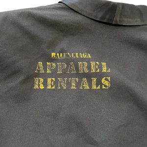 BALENCIAGA 2021 Winter Collection Cotton Canvas Rental Tuxedo Jacket