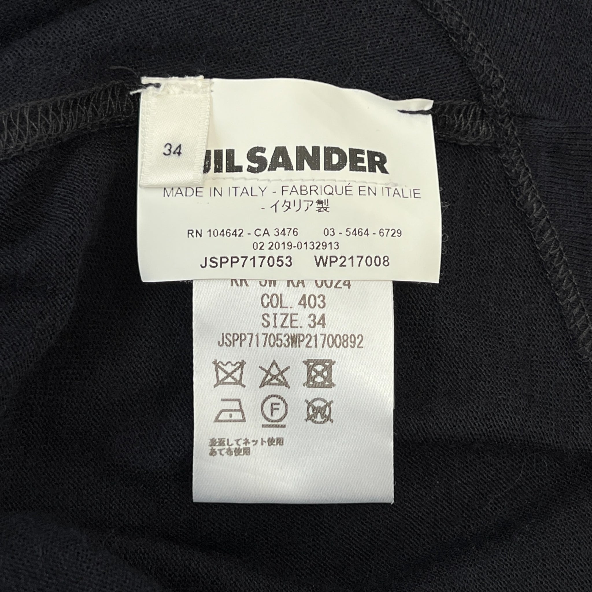 JIL SANDER 2019AW Design Arm Drape Wool One Piece