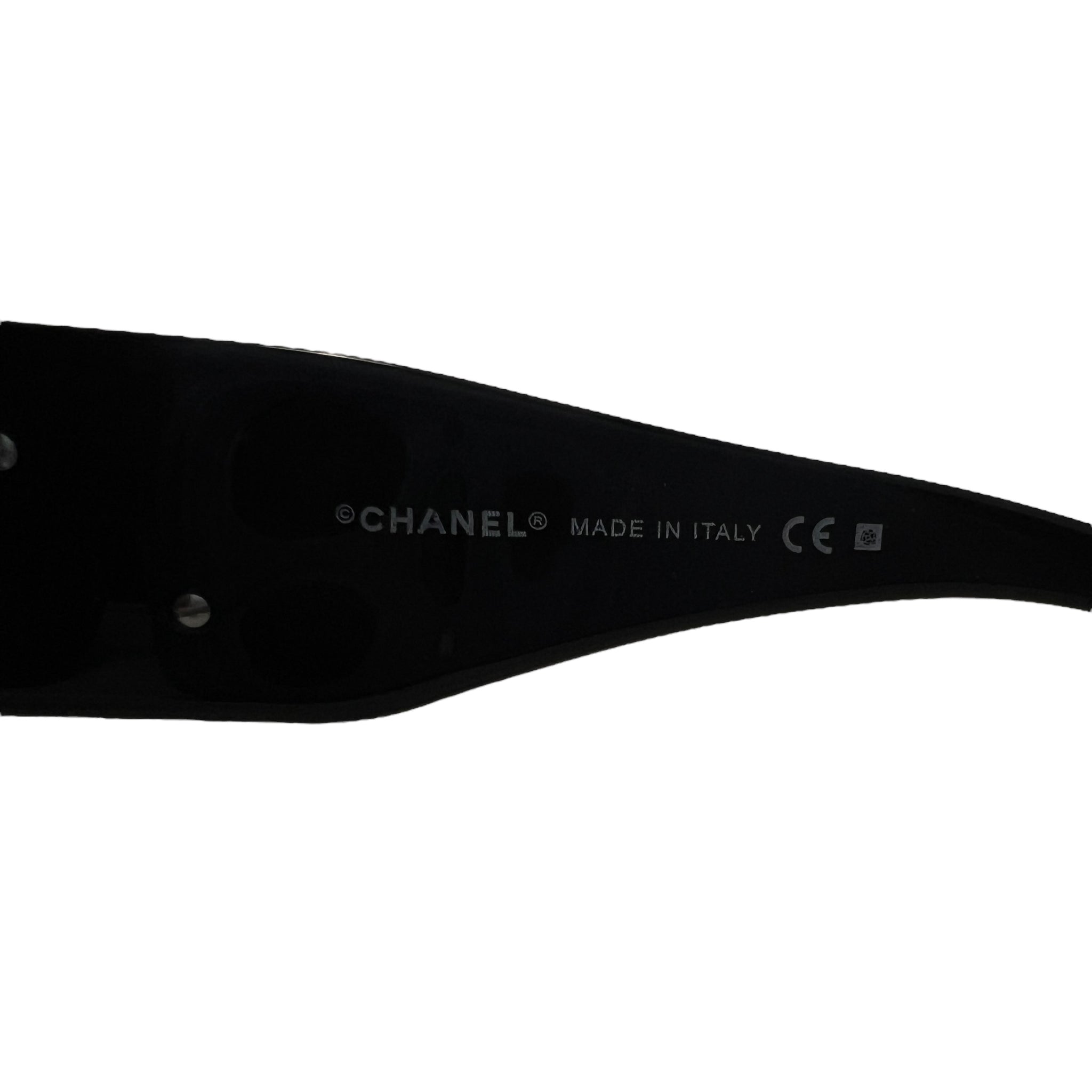 CHANEL Camellia Coco Logo Smoke Sunglasses