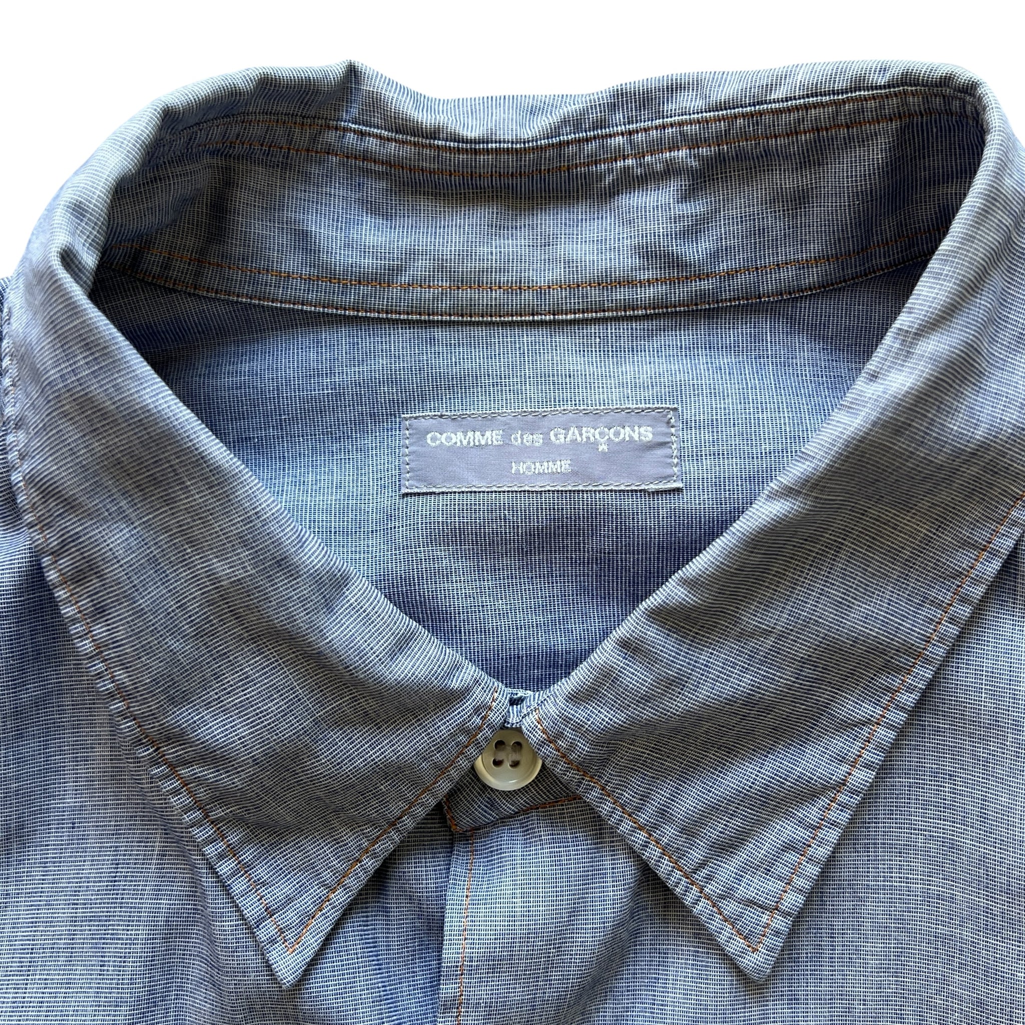 COMME des GARCONS HOMME 2002SS Split Logo Button Down Shirt