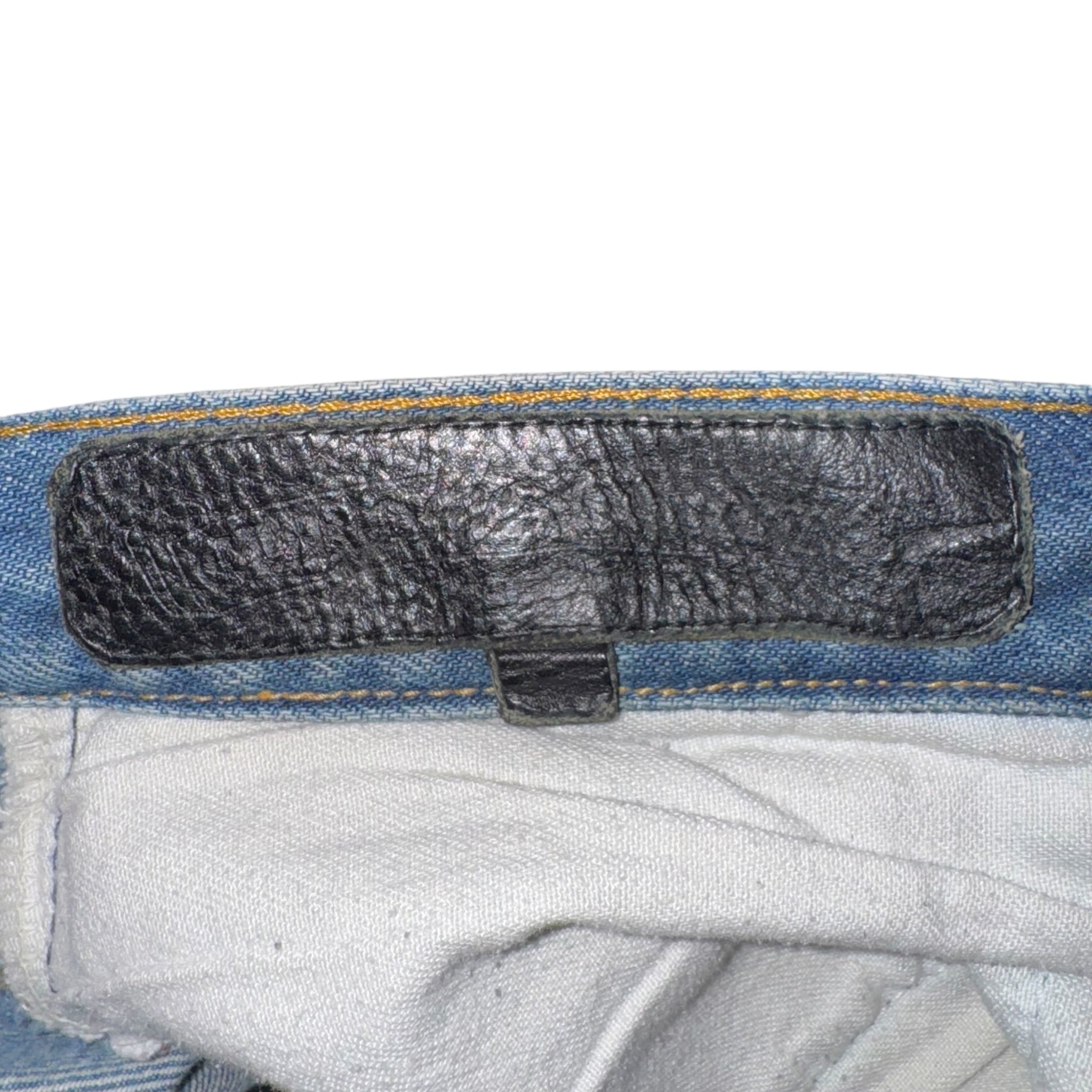 CHOME HEARTS LEVI'S Leather Cross Patch Denim Pants
