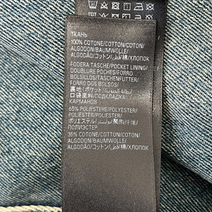 BALENCIAGA 2024SS Inside-Out Oversized Organic Light Indigo Denim Jacket
