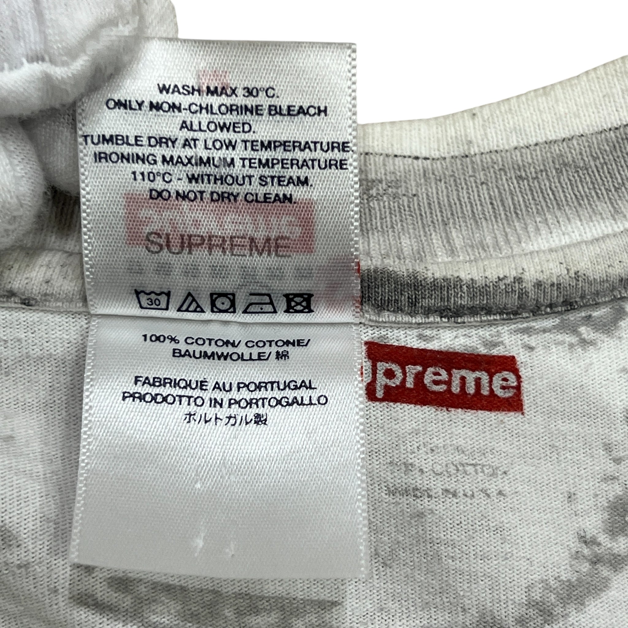 SUPREME × MM6 Tromp l'oeil Box Logo T-Shirt