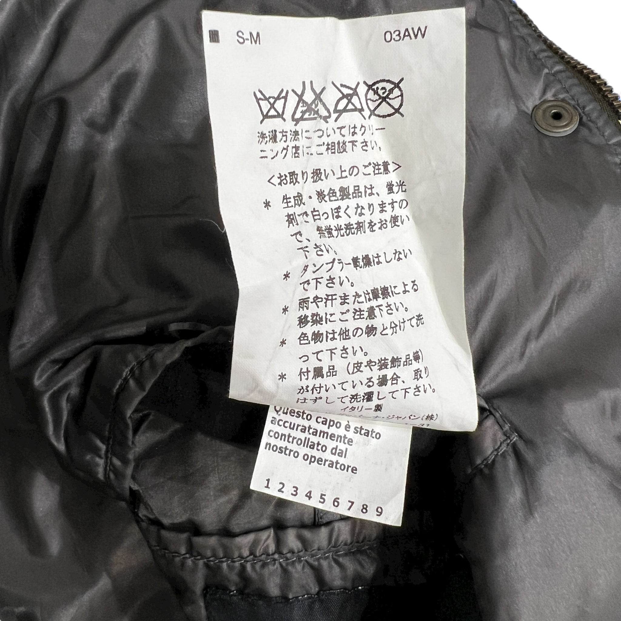DOLCE&GABBANA 2003AW Bondage Harness Leather Nylon Zip-Up Jacket