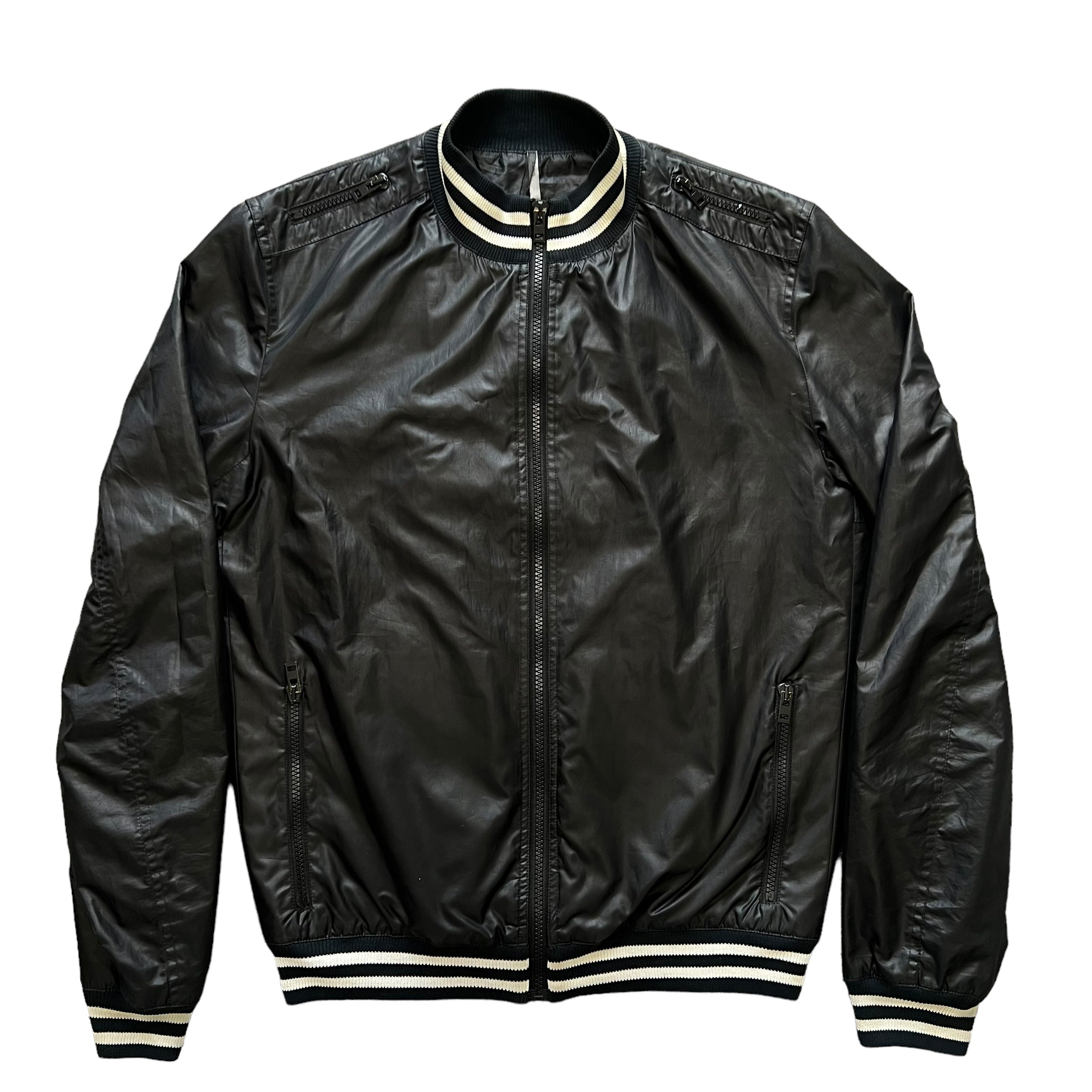 DIOR HOMME 2006SS ×HEDI SLIMANE TEDDY NYLON ZIP VARSITY