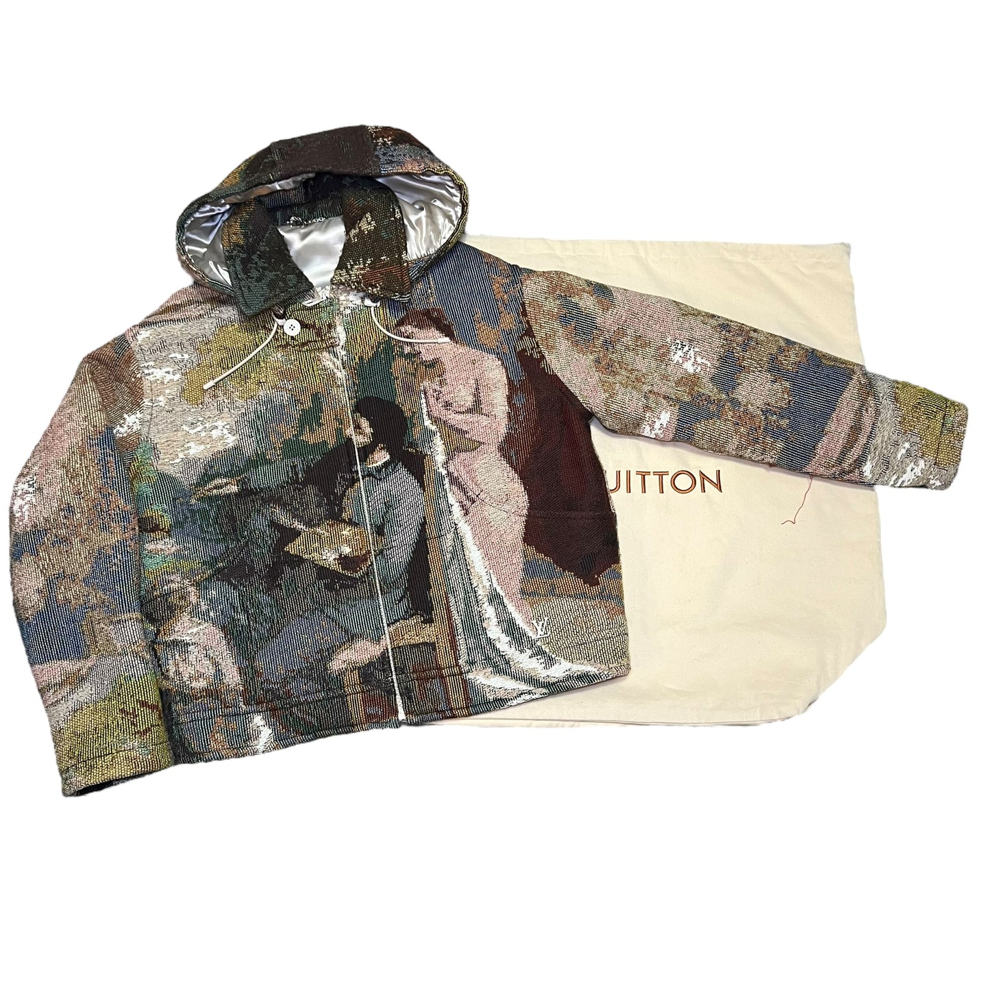 LOUIS VUITTON 2022AW Tapestry Art Military Hoodie Blouson