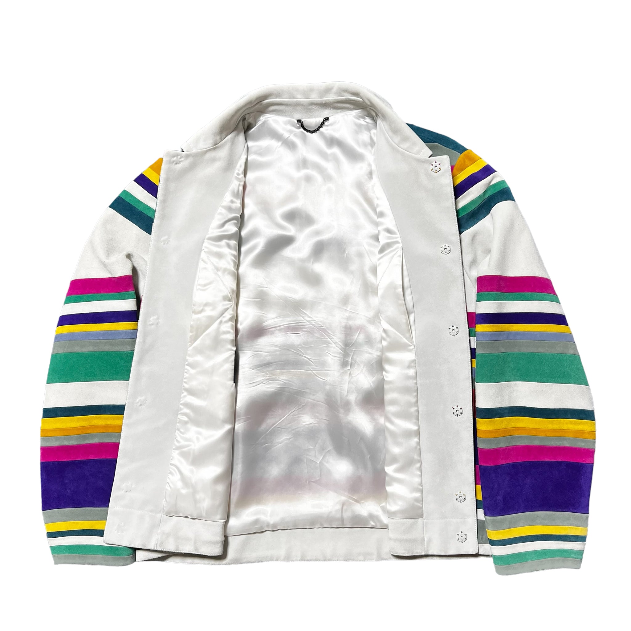 LOUIS VUITTON 2021SS NUBUCK LEATHER INTARSIA ADMIRAL JACKET VIRGIL ABLOH 