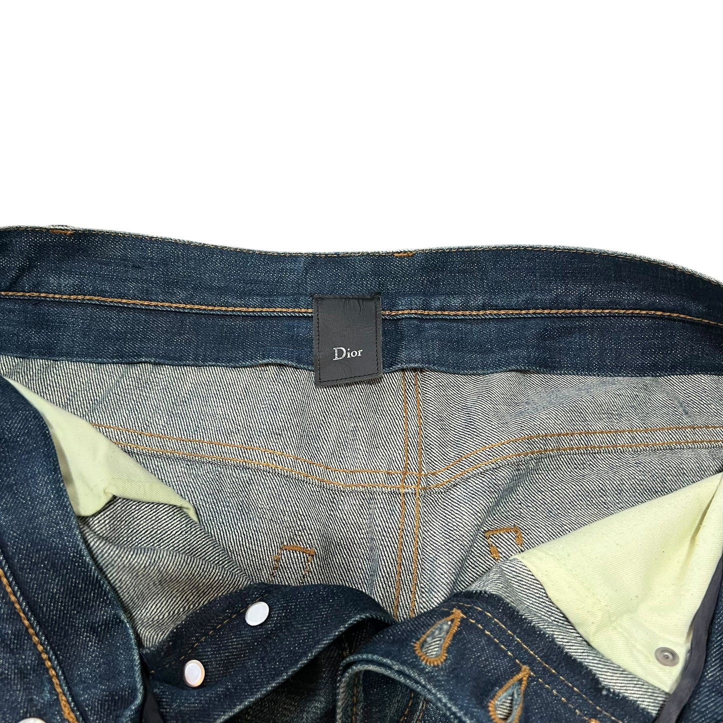 DIOR HOMME HEDI SLIMANE Waist Zip Denim Pants