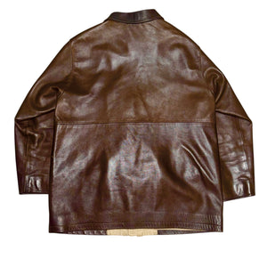 A.PRESSE Leather Hunting Coat