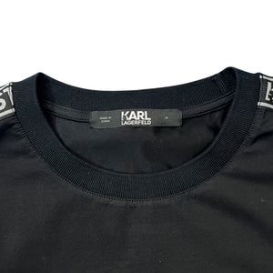 KARL LAGERFELD Shoulder Logo Tank Short One-Piece Dress Black 2019 Collection