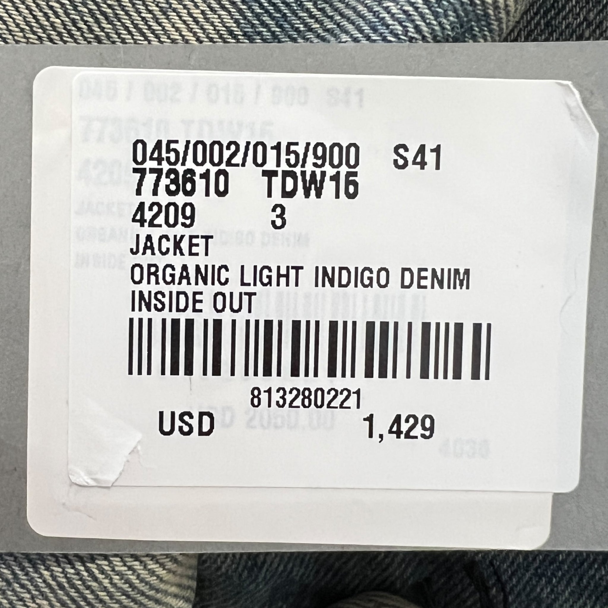 BALENCIAGA 2024SS Inside-Out Oversized Organic Light Indigo Denim Jacket