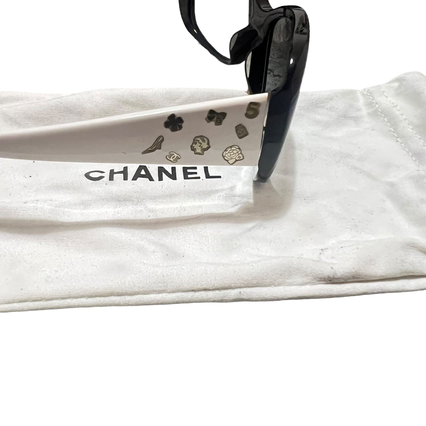 CHANEL COCO CAMELIA MARK GLASSES 5123-A c.1026/11 55□15 135 2N