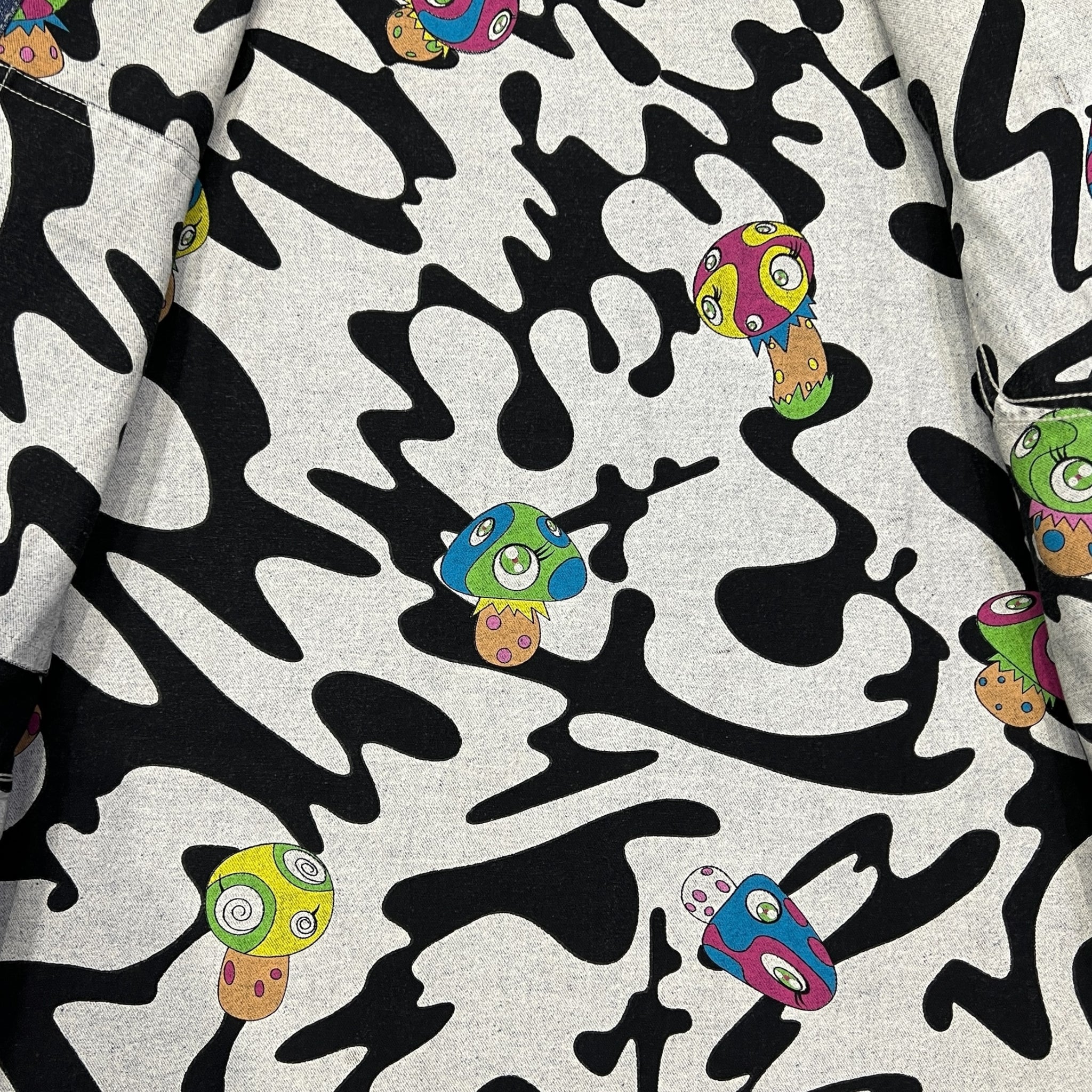 ISSEY MIYAKE MEN 2000SS TAKASHI MURAKAMI Reversible Denim / Multicolor Graffiti Cover-All