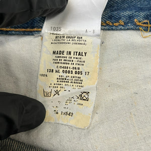 Helmut Lang 2000s Paint-Splattered Painter Jeans