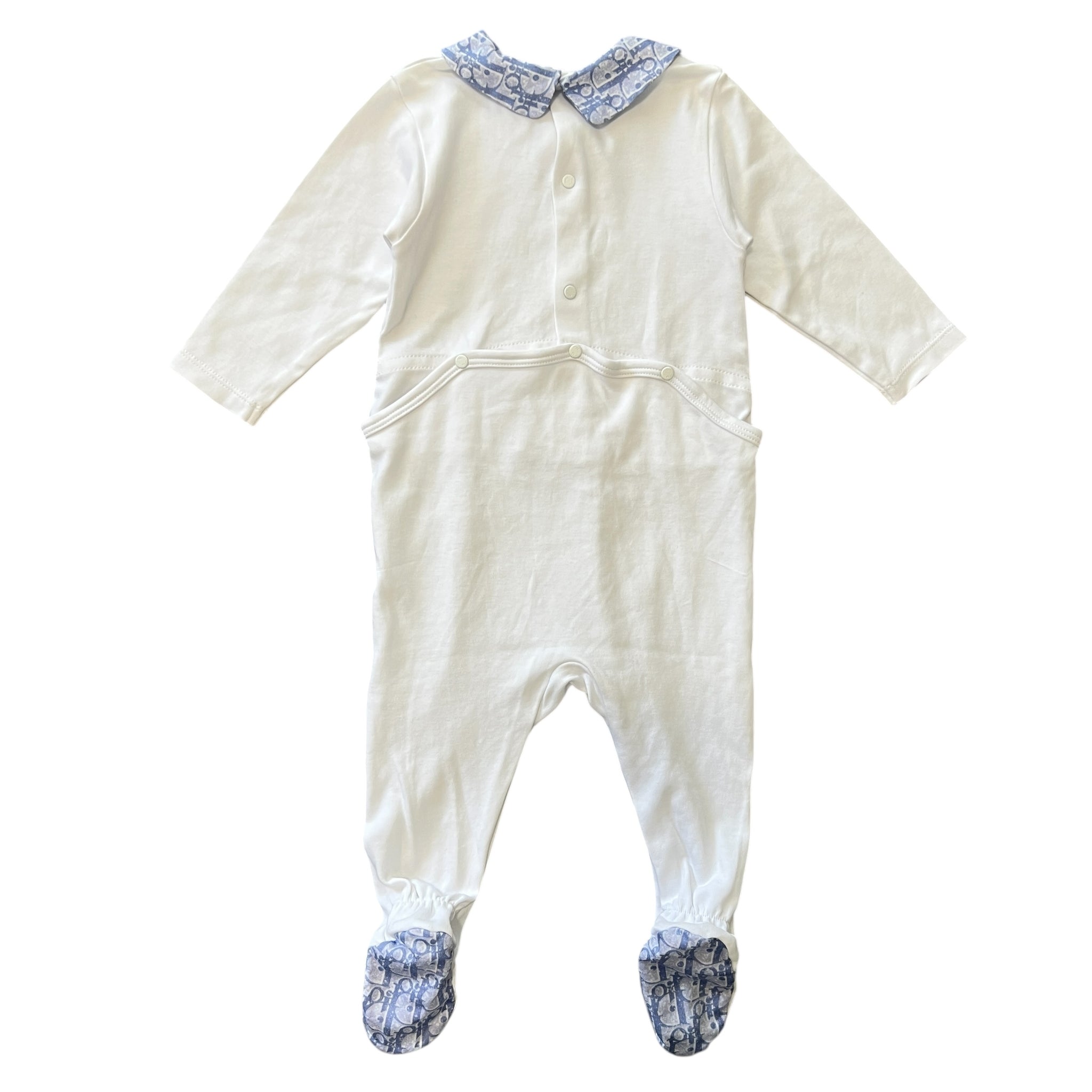 Baby Dior Trotter Cotton Romper Set