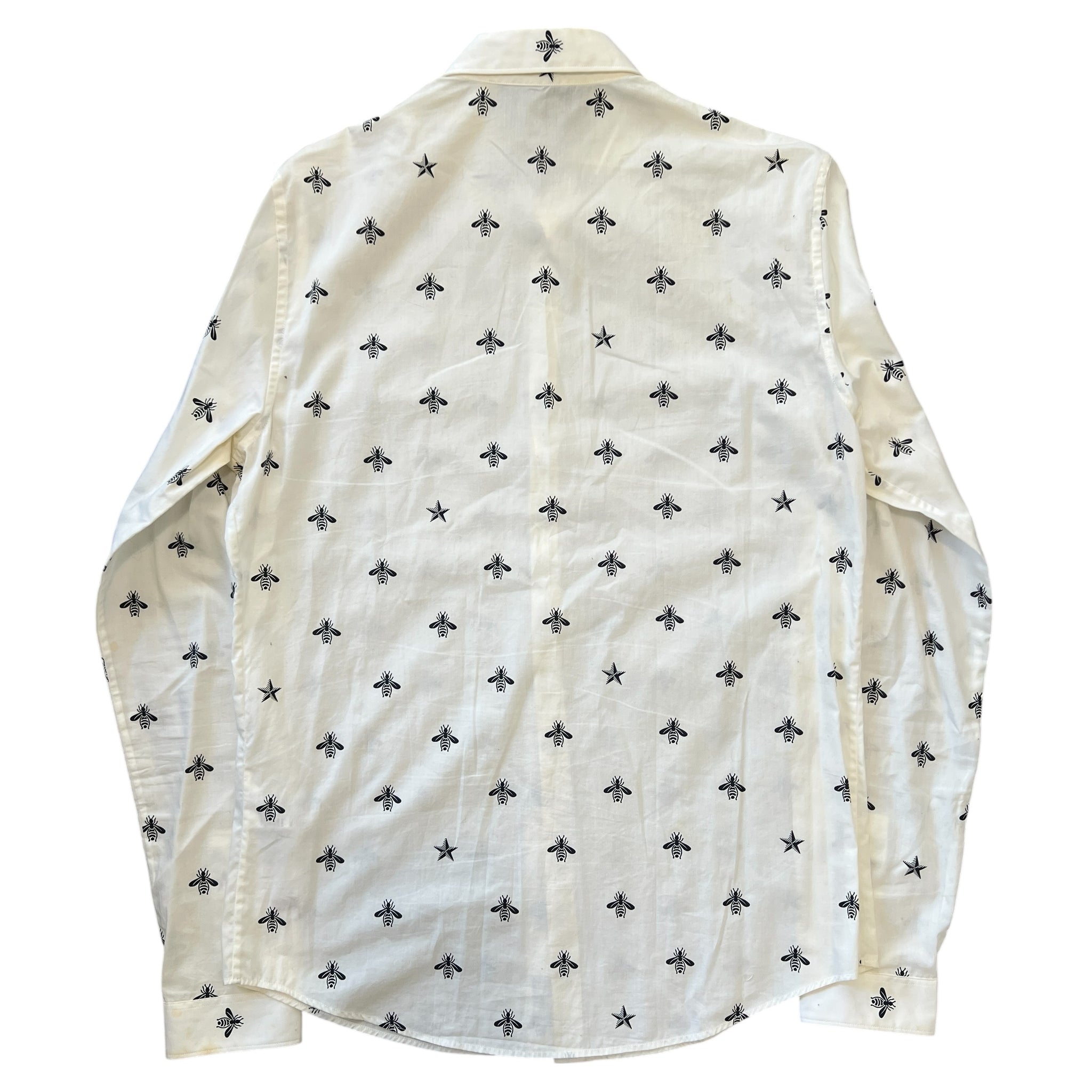 GUCCI 2016SS Bee Star Print Button Down Shirts