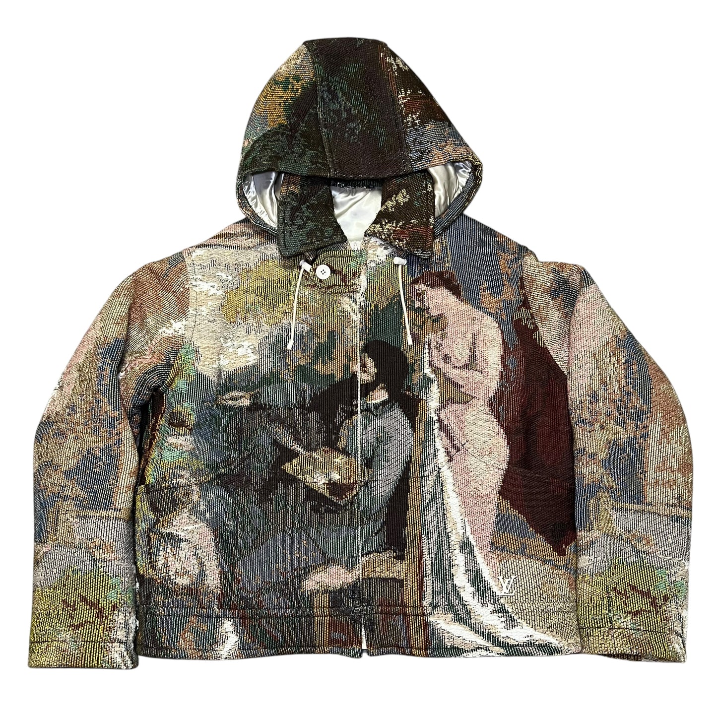 LOUIS VUITTON 2022AW Tapestry Art Military Hoodie Blouson