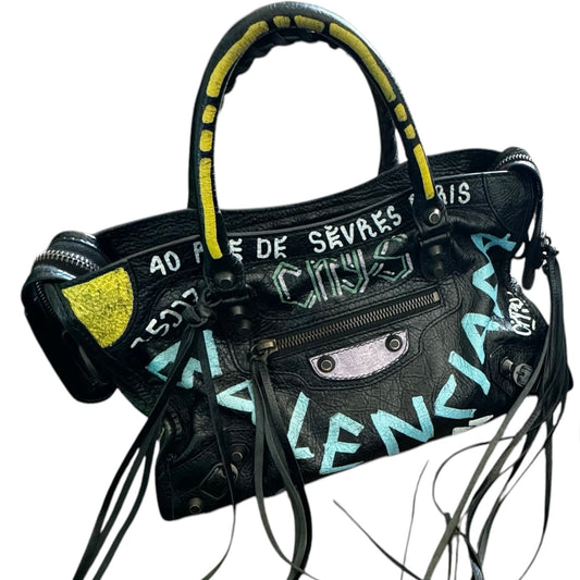 BALENCIAGA CLASSIC CITY GRAFFFITI BAG