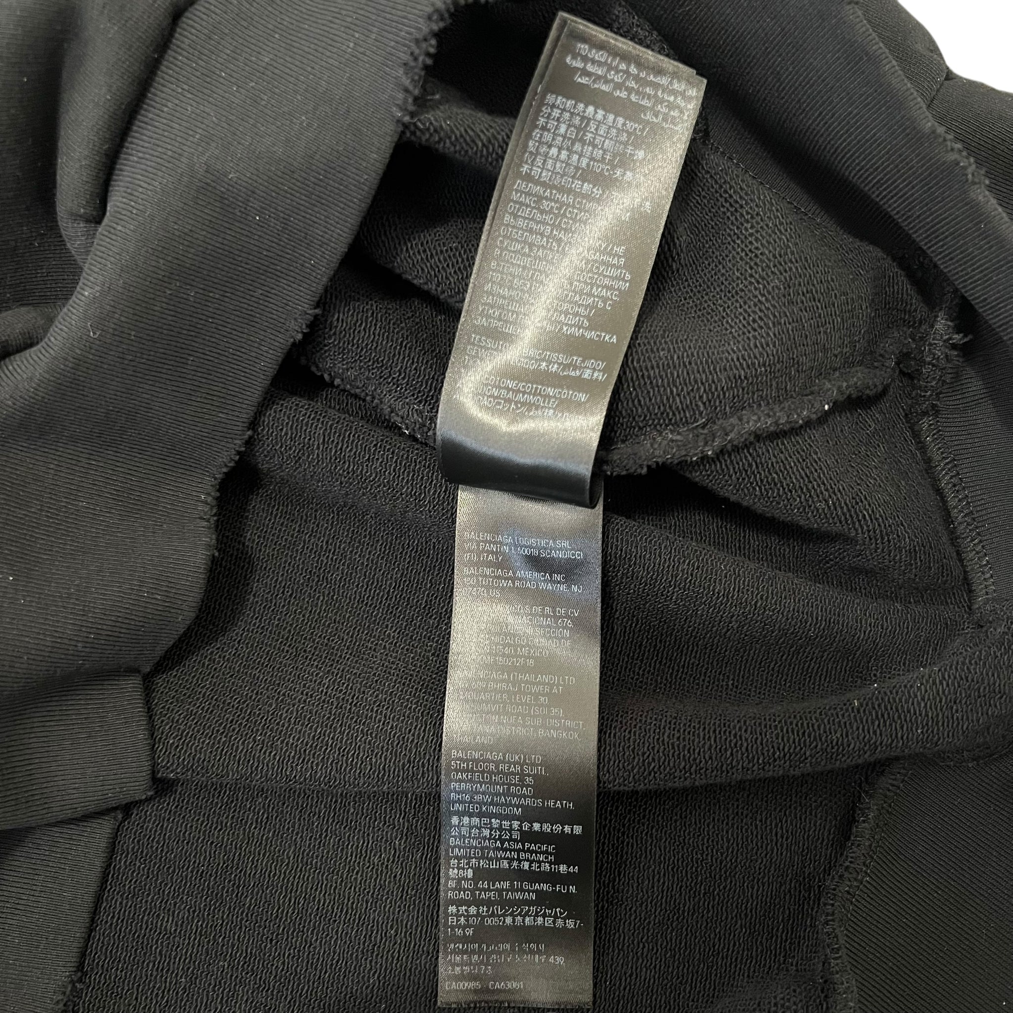 BALENCIAGA 2024SS Distressed Surfer Maxi Logo Hoodie