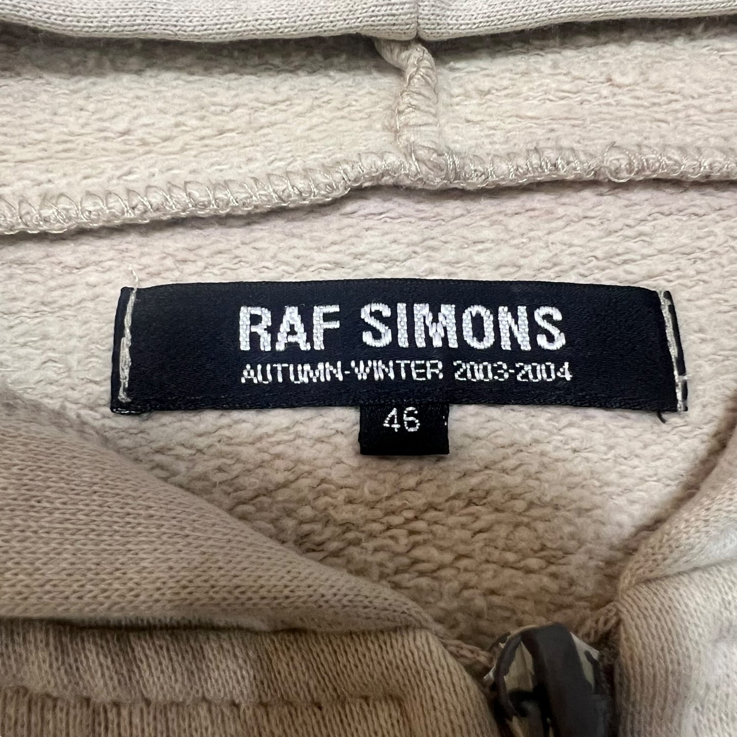 RAF SIMONS 2003AW "CLOSER" FACTORY RECORDS ZIP UP HOODIE