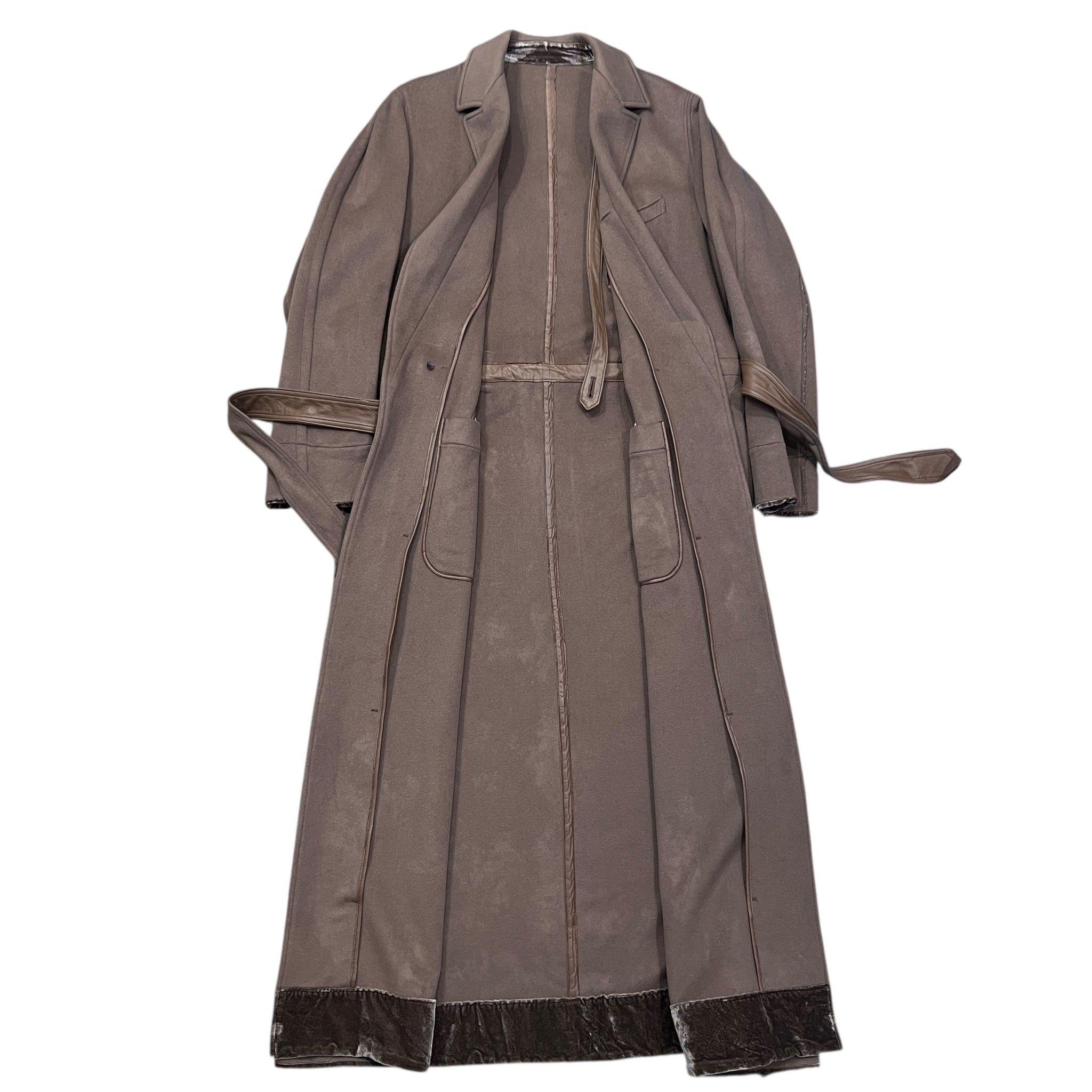 TAKAHIROMIYASHITA The Soloist. Cashmere Taupe Wrapping Long Coat