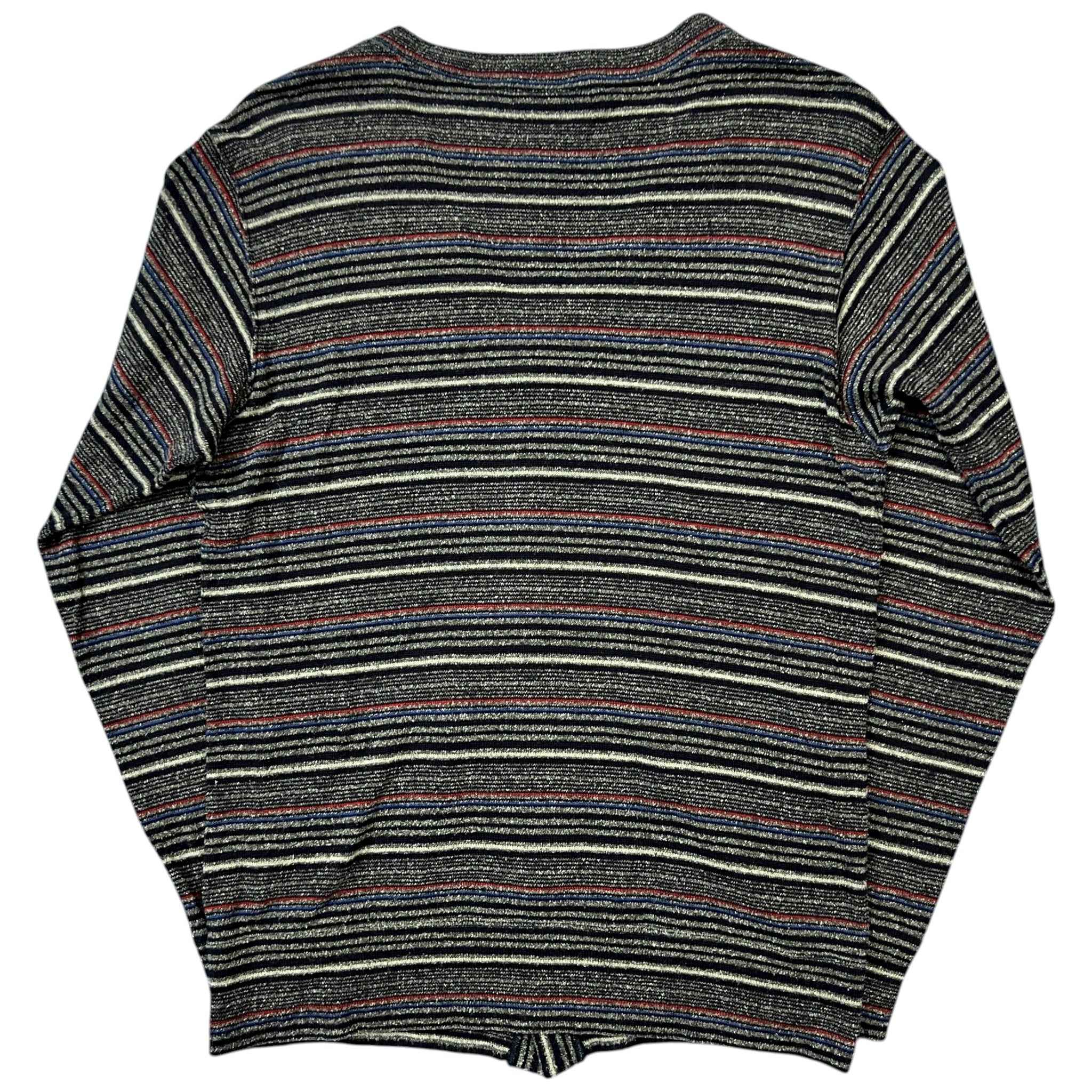 COMME des GARCONS HOMME AD-2012 Horizontal Stripes Knit Cardigan