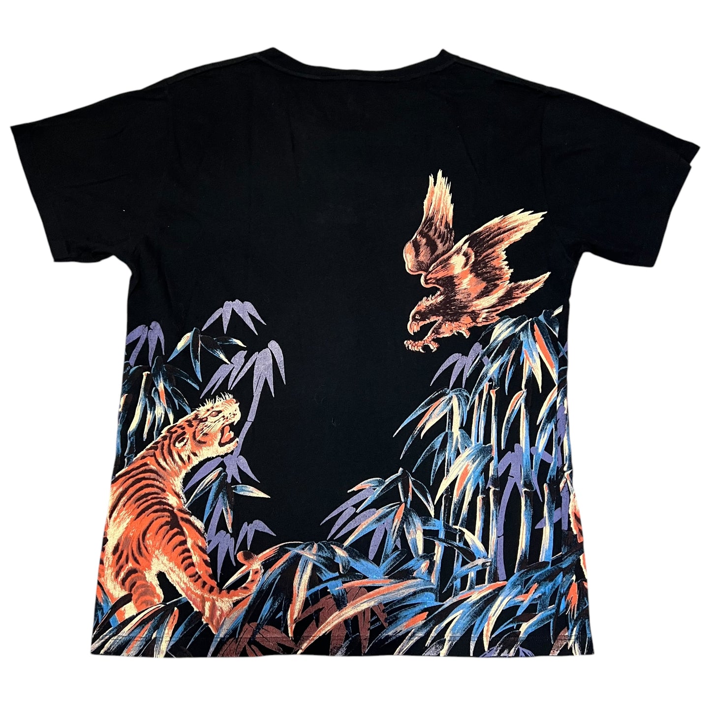 SAINT LAURENT PARIS 2016SS Eagle Tyger Print T-shirt