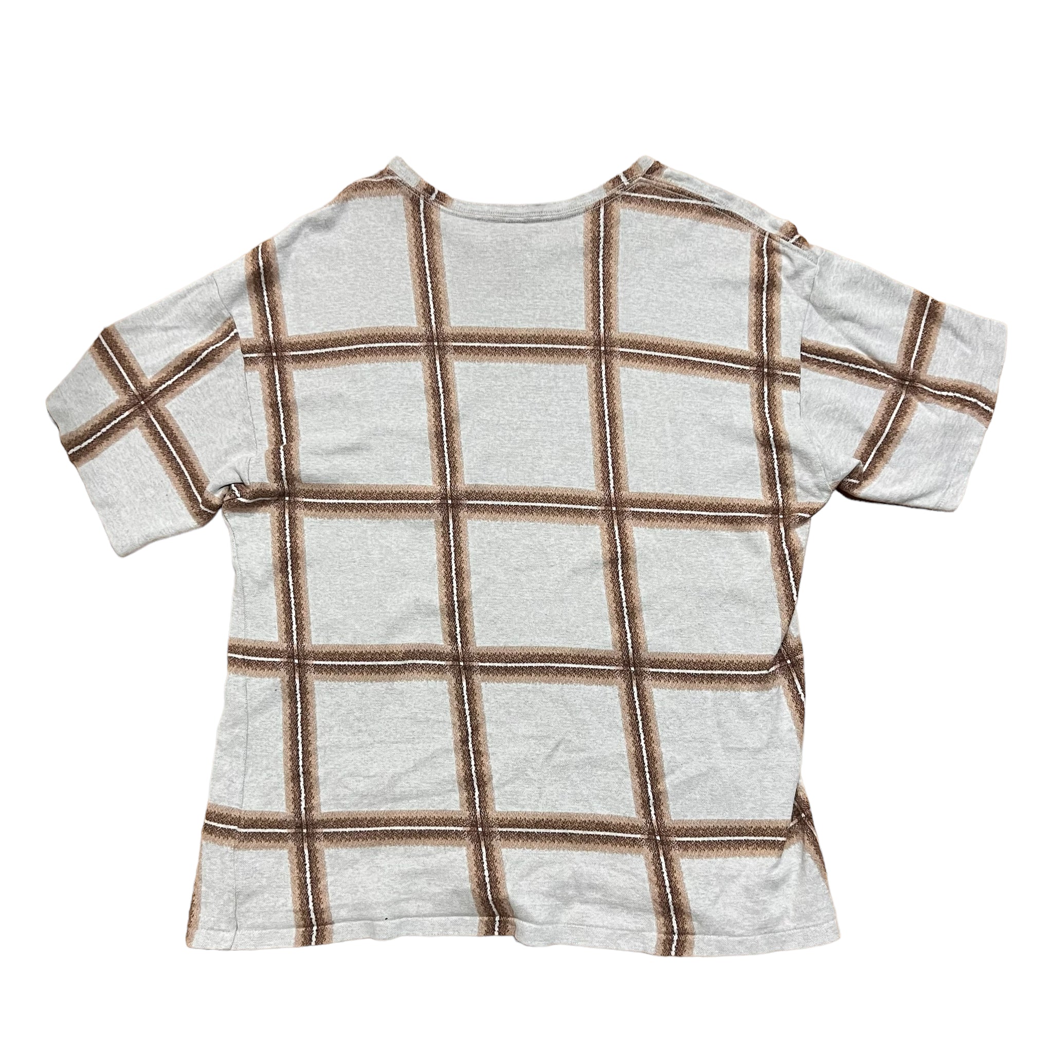 MIHARA YASUHIRO Cotton Check T-Shirts