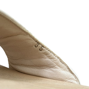CELINE × Scholl Triomphe Charm Wood Sandal