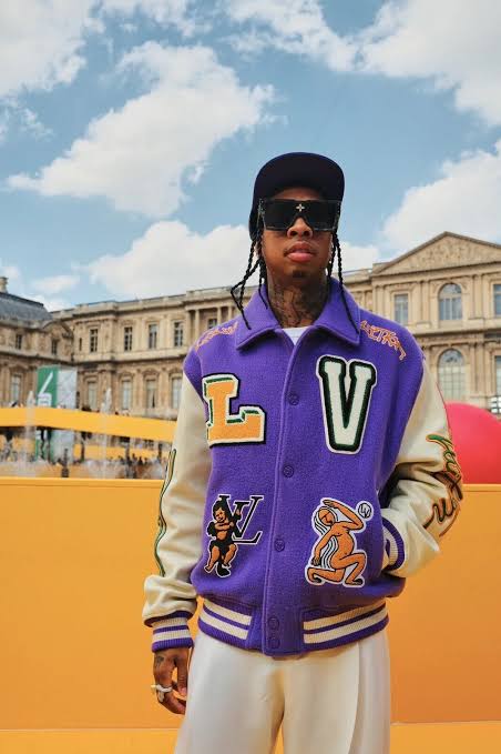 LOUIS VUITTON 2022AW MULTI PATCH MIX LEATHER VARSITY JACKET WITH KEYCHAIN