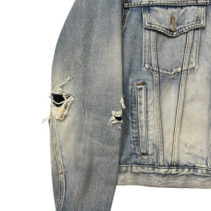 BALENCIAGA 2020AW Demna Gvasalia Distressed Denim Jacket