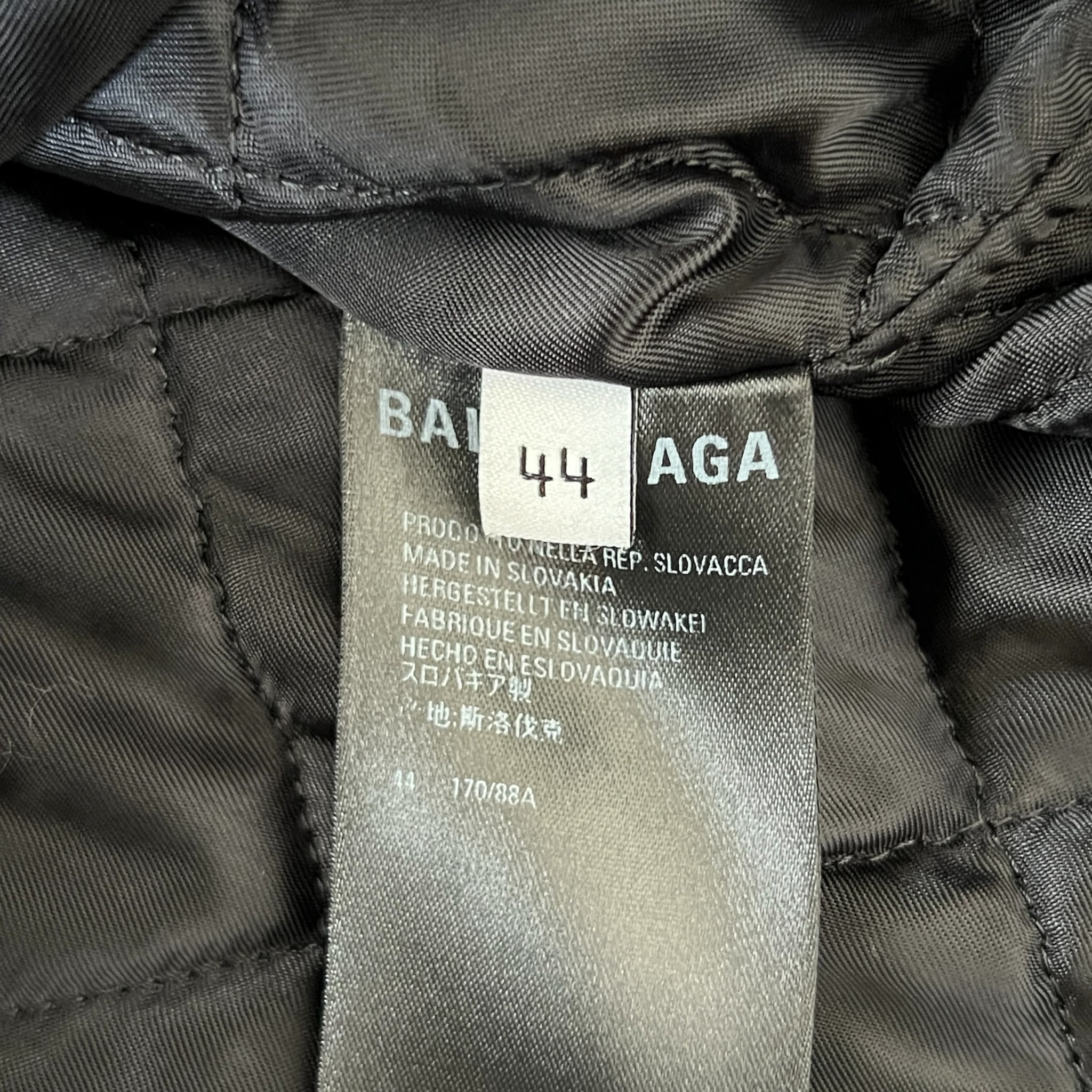 BALENCIAGA 2023年春夏 中綿入り チェック柄 フランネルシャツ ジャケット 44